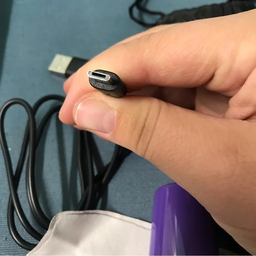 Boence Purple Rechargable Electric Pet Nail Grinder USB Charging for Dogs used